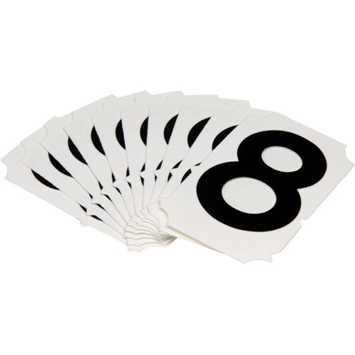 Quick-Align® Individual Gothic Number and Letter Labels, 8, 2" H, Black