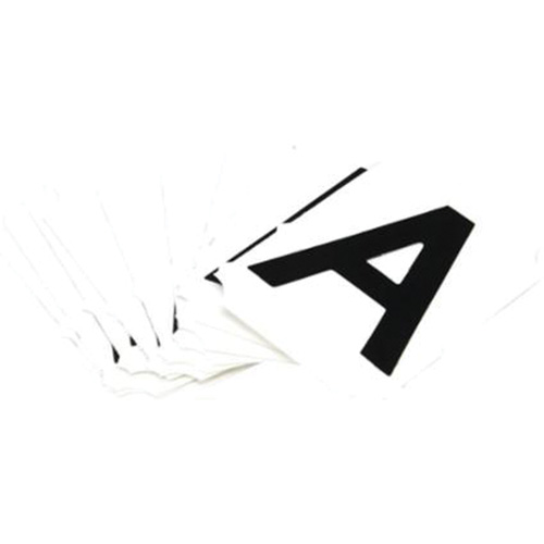 Quick-Align® Individual Gothic Number and Letter Labels, A, 2" H, Black