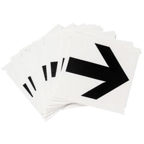 Quick-Align® Individual Gothic Number and Letter Labels, Arrow Symbol, 2" H, Black