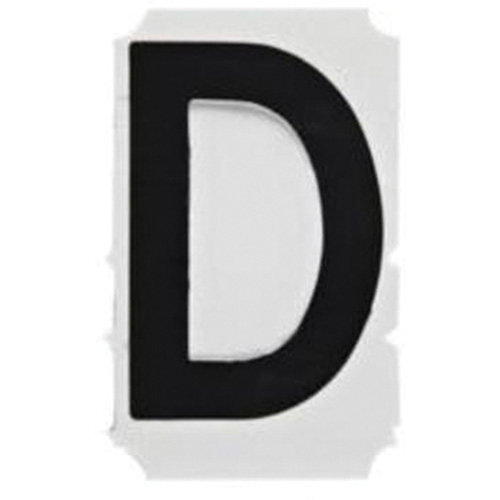 Quick-Align® Individual Gothic Number and Letter Labels, D, 2" H, Black