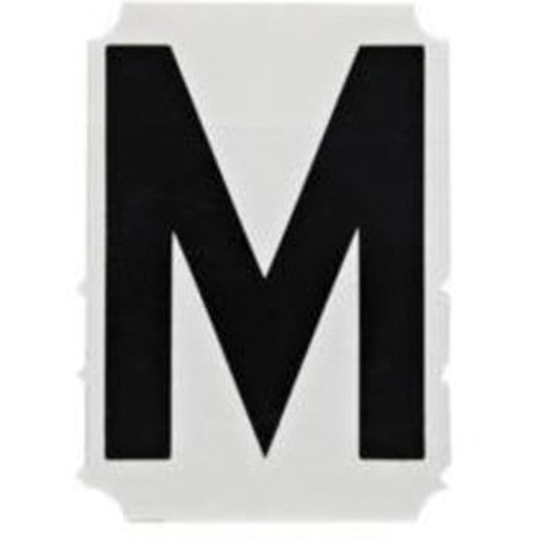 Quick-Align® Individual Gothic Number & Letter Labels, M, 2" H, Black