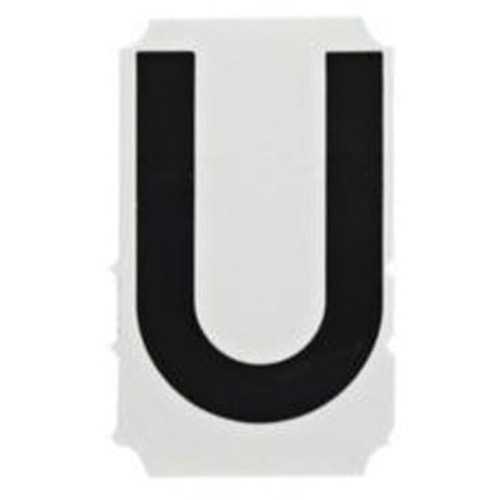 Quick-Align® Individual Gothic Number & Letter Labels, U, 2" H, Black