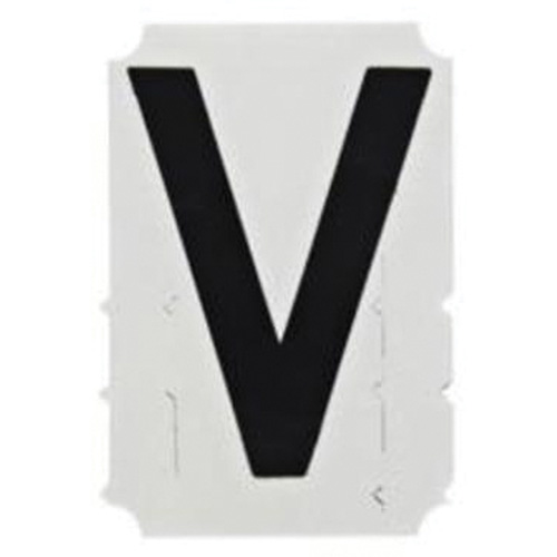 Quick-Align® Individual Gothic Number & Letter Labels, V, 2" H, Black