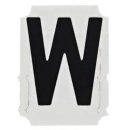 Quick-Align® Individual Gothic Number & Letter Labels, W, 2" H, Black
