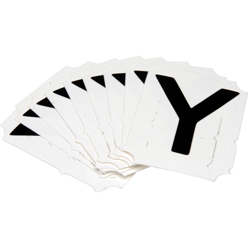 Quick-Align® Individual Gothic Number & Letter Labels, Y, 2" H, Black