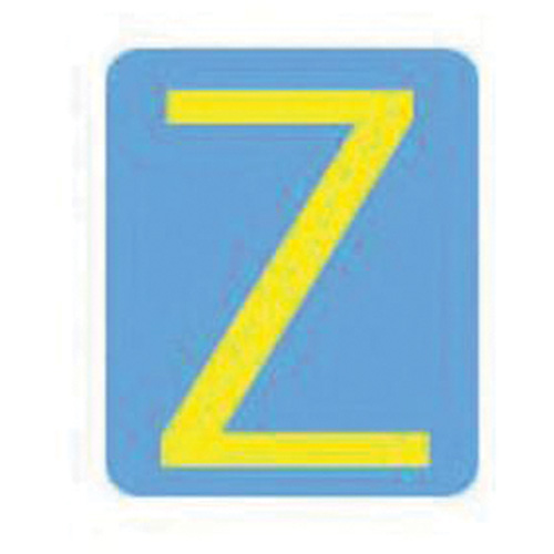 Quick-Align® Individual Gothic Number & Letter Labels, Z, 2" H, Yellow