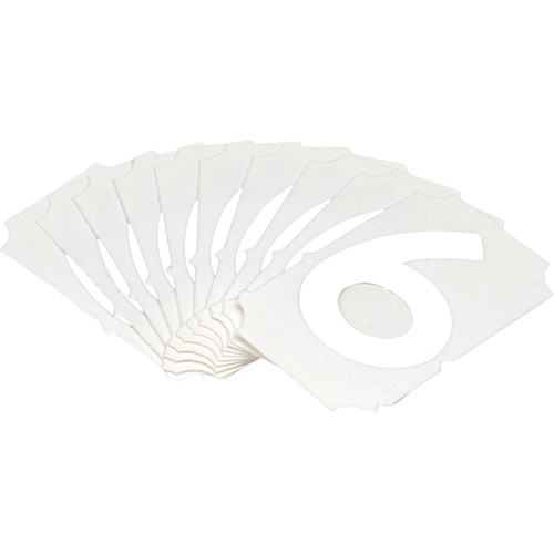 Quick-Align® Individual Gothic Number and Letter Labels, 6, 2" H, White