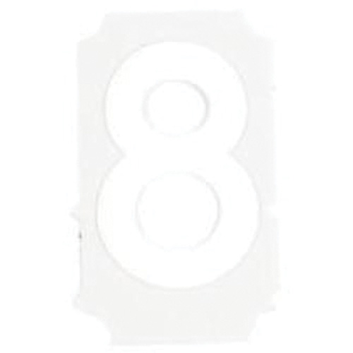 Quick-Align® Individual Gothic Number and Letter Labels, 8, 2" H, White