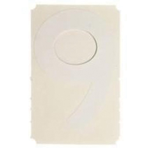 Quick-Align® Individual Gothic Number and Letter Labels, 9, 2" H, White