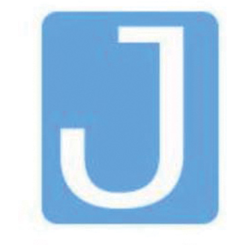Quick-Align®Individual Gothic Number and Letter Labels, J, 2" H, White