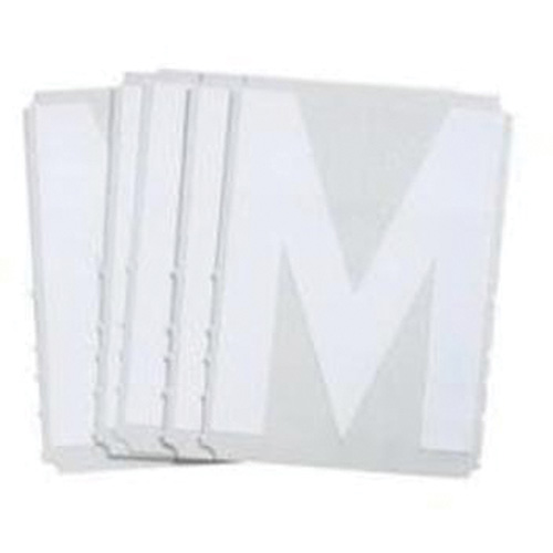 Quick-Align® Individual Gothic Number & Letter Labels, M, 2" H, White