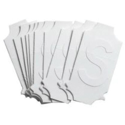 Quick-Align® Individual Gothic Number & Letter Labels, S, 2" H, White