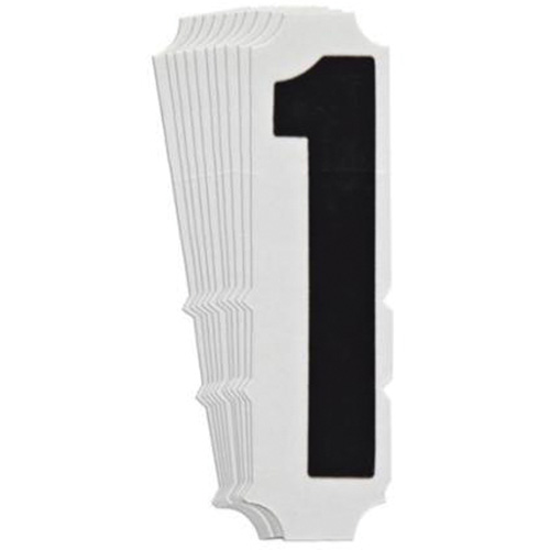 Quick-Align® Individual Gothic Number and Letter Labels, 1, 3" H, Black