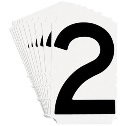 Quick-Align® Individual Gothic Number and Letter Labels, 2, 3" H, Black