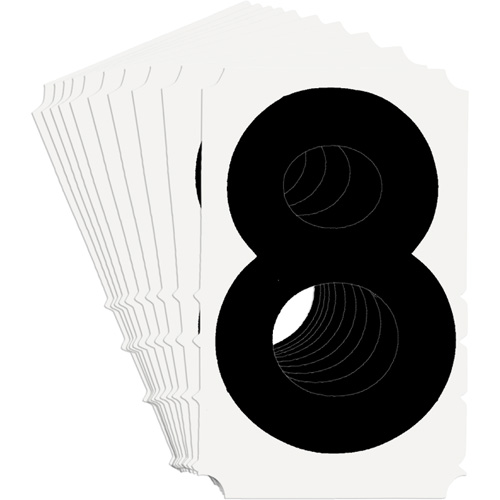 Quick-Align® Individual Gothic Number and Letter Labels, 8, 3" H, Black
