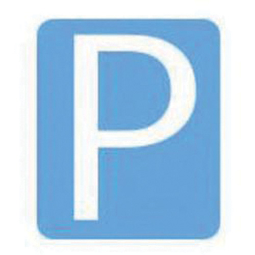 Quick-Align® Individual Gothic Number & Letter Labels, P, 3" H, White
