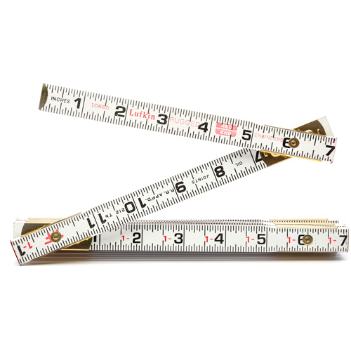 Red End Engineer's Scale Rule, 6' L, Wood, 1/16" Graduations