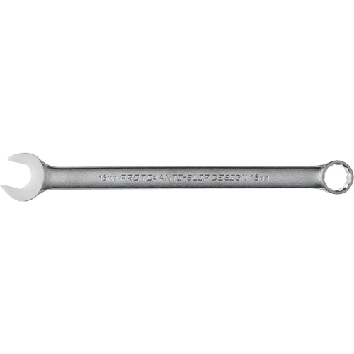 Combination Wrench, 12 Point, 16 mm, Satin Finish