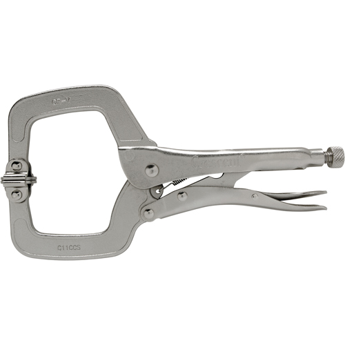 Locking Pliers, 11" Length, C-Clamp
