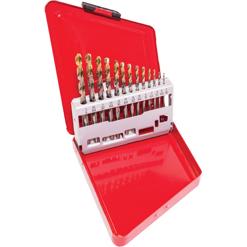 Jobber Drill Set, 13 Pieces, High Speed Steel
