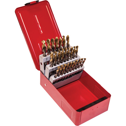 Jobber Drill Set, 26 Pieces, High Speed Steel