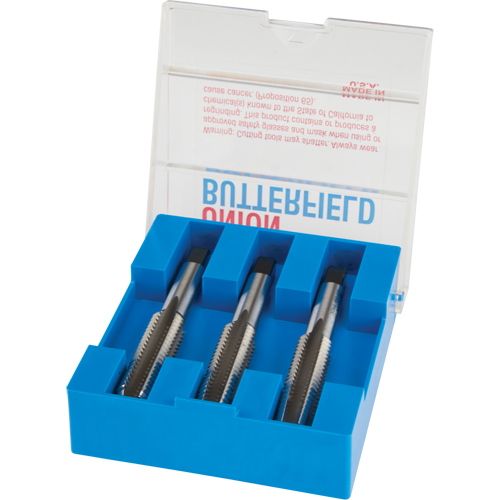 Hand Tap Set, High Speed Steel, 8-32 Thread