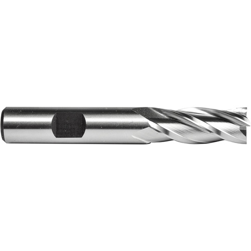 C615 End Mill, 1/4" Dia., 4 Flutes, High Speed Steel