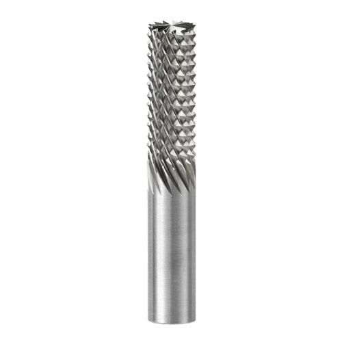 Bur Style Fibreglass Router, 1/16" Dia., 3/16" Carbide Height, 1-1/2" L, 1/8" Shank