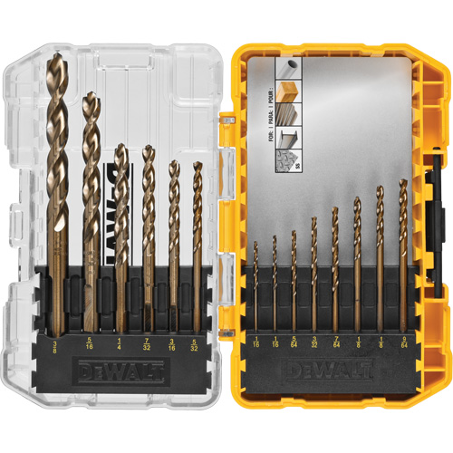 Pilot Point Industrial Drill Bit Set, 14 Pieces, Cobalt