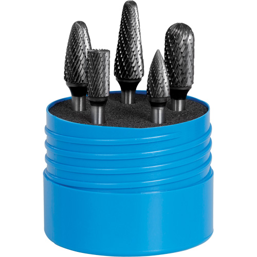 Double Cut Coated Burr Set, 5 Pieces