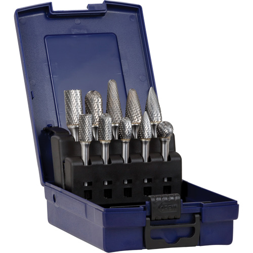 Double Cut Burr Set, 10 Pieces
