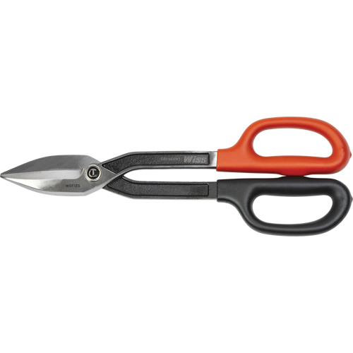 Tinner Snips, 2-3/4" Cut Length, Straight Cut