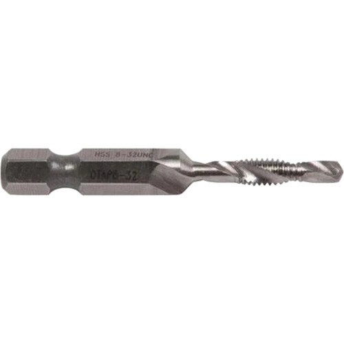 Drill/Tap Bit, #8, High Speed Steel