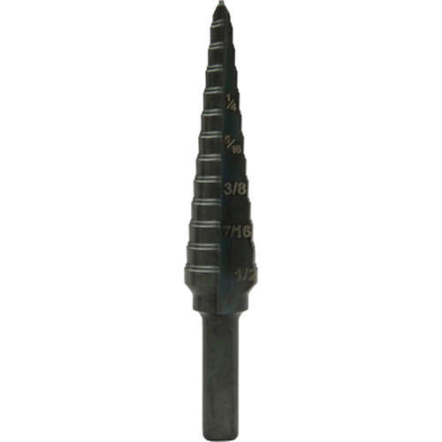 Step Bit, 1/8"/3.2 mm - 1/2"/12.7 mm 