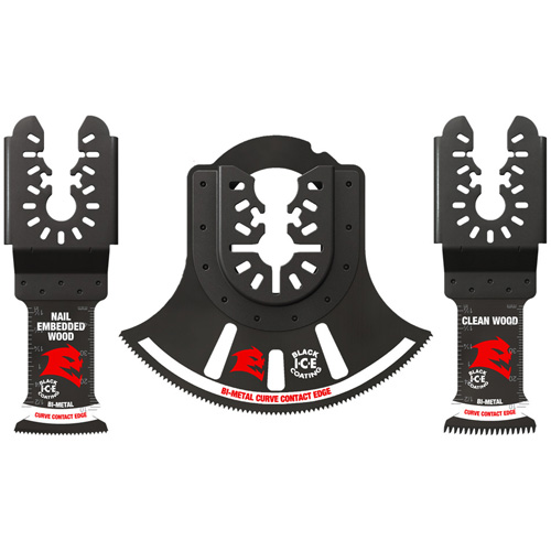 3-Piece Universal Fit Bi-Metal Oscillating Blade Set