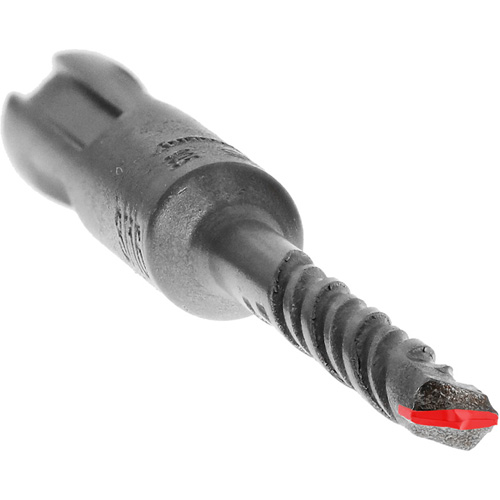 2-Cutter Carbide-Tipped Hammer Drill Bit, 3/16", SDS-Plus Shank, Carbide