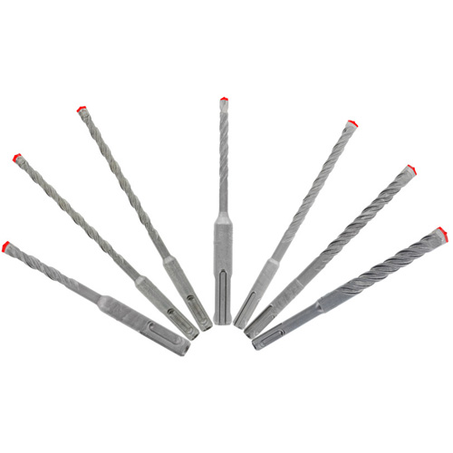 Rebar Demon™ SDS-Plus 4-Cutter Full Carbide Head Hammer Bit Set, 7 Pieces, Carbide
