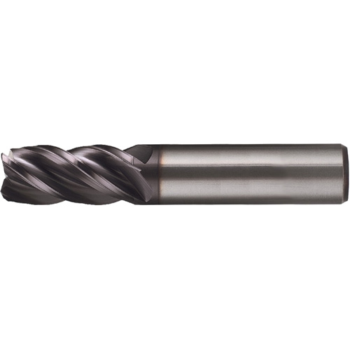CEM-V2-5R-TA High-Performance Square End Mill for Ferrous Materials, 1/2" Dia., 3" L, 5 Flutes, 1/2" Shank, Carbide