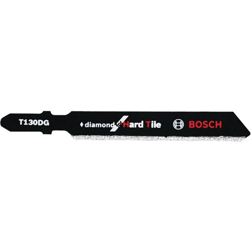 Jigsaw Blade for Hard Tile, Diamond, T-Shank, 3-1/4" L, 30 TPI