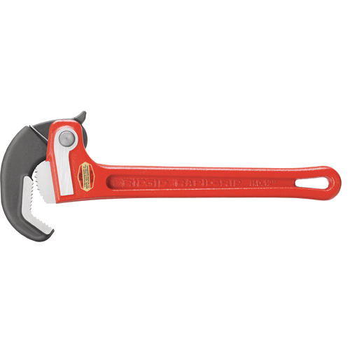 RapidGrip™ Pipe Wrench, 1" Jaw Capacity, 10" Long -  - TCX021