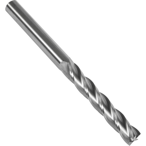 S137 30° Extra Long Square End Mill, 5/16" Dia., 4" L, 4 Flutes, 5/16" Shank, Carbide