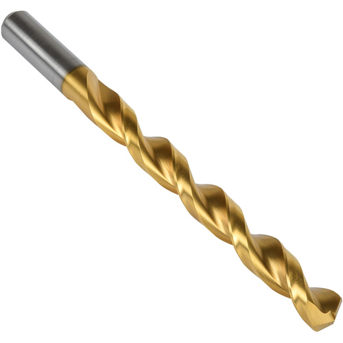 Jobber Drill Bit, High Speed Steel, 13/64", 3-5/8" L, 2-7/16" Flute, 135° Point Angle