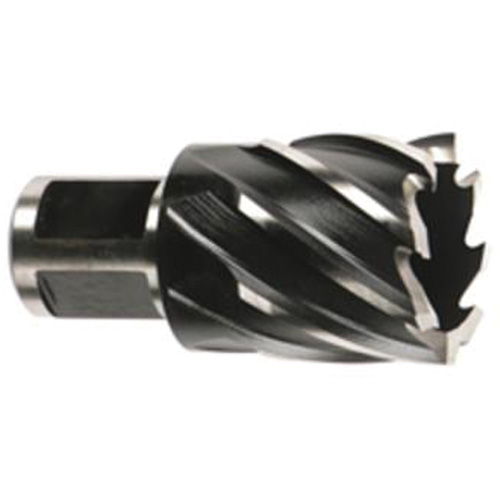 Weldon Shank Annular Cutter, 1-1/8" Diameter, High Speed Steel, 1" Depth of Cut, 3/4" Shank