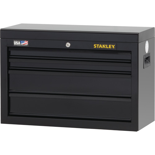 100 Series Tool Chest, 26" W, 4 Drawers, Black