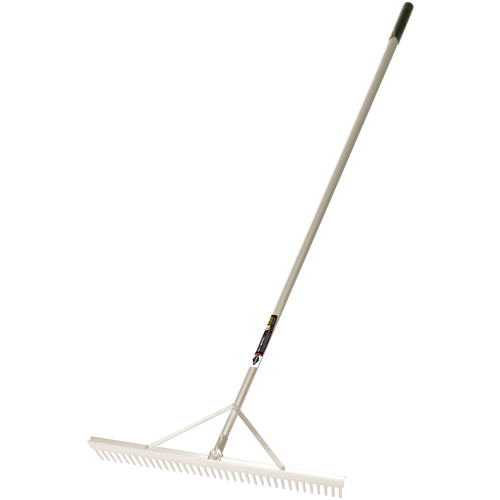 Pro™ Level Rakes, Aluminum Handle, 36" W, Aluminum Blade, 36 Tines