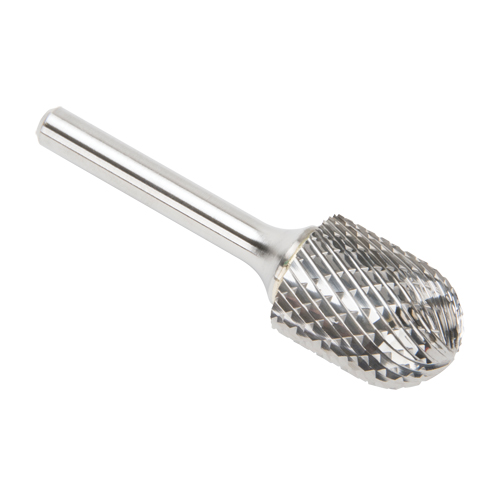 Solid Carbide Burrs - Cylinder Shape with Ball Nose, SC-7, 3/4" Dia., 25.4 mm Depth of Cut
