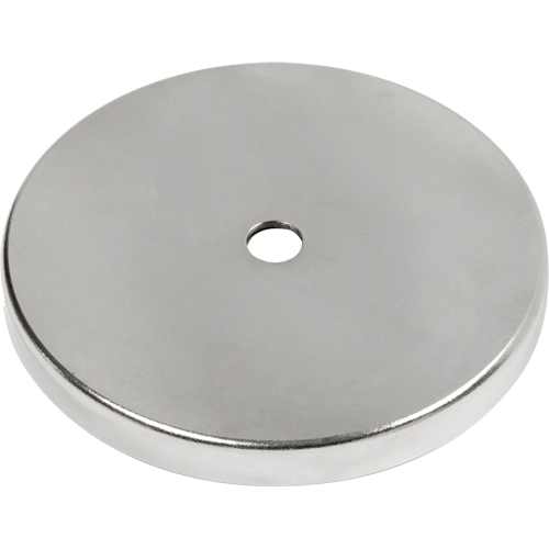Low Profile Cup Magnets, 2.03" Dia., 47.5 lbs. Pull