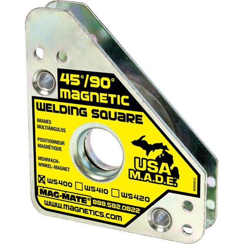 Magnetic Welding Squares, 3-3/4" L x 3/4" W x 4-3/8" H, 75 lbs.