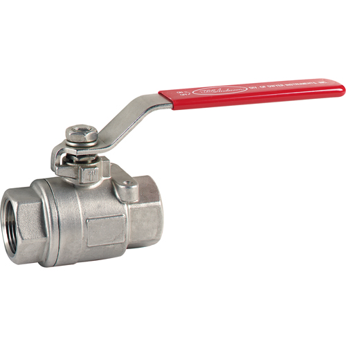 Two-Piece Ball Valves - Series BV2M, Stainless Steel, Manual, FNPT x FNPT