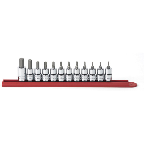 SAE Socket Set, Hex, 3/8" Drive, 12 Pcs